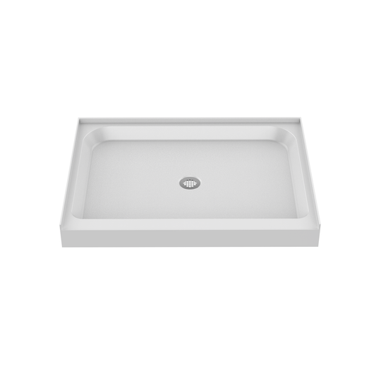 48'' x 36''  Acrylic Shower Base With Center Drain, Glossy Finish