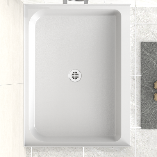 48'' x 36''  Acrylic Shower Base With Center Drain, Glossy Finish