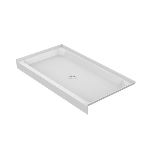 60'' x 32'' Acrylic Shower Base With Center Drain, Glossy Finish