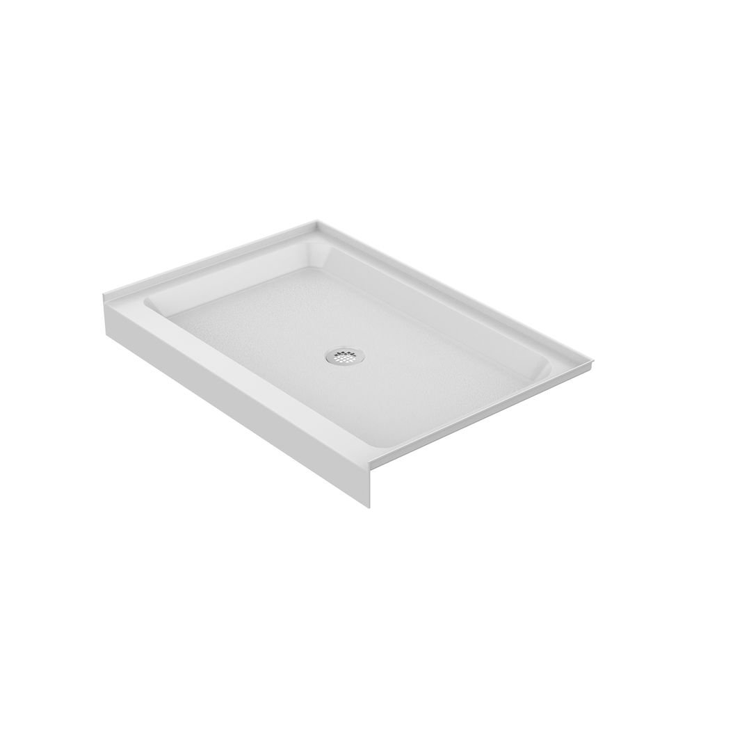 48'' x 32'' Acrylic Shower Base With Center Drain, Glossy Finish